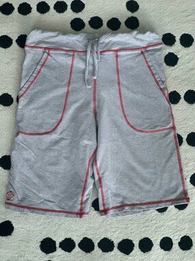 Y2K Lounge Yoga Activewear Shorts Men S Gray Stretch Pockets Running Gym Bermuda